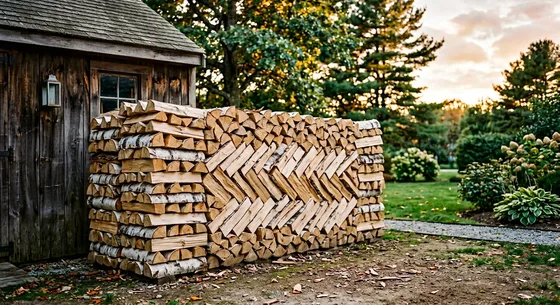 Укладка дров в Быкове, улица Садовая, 20